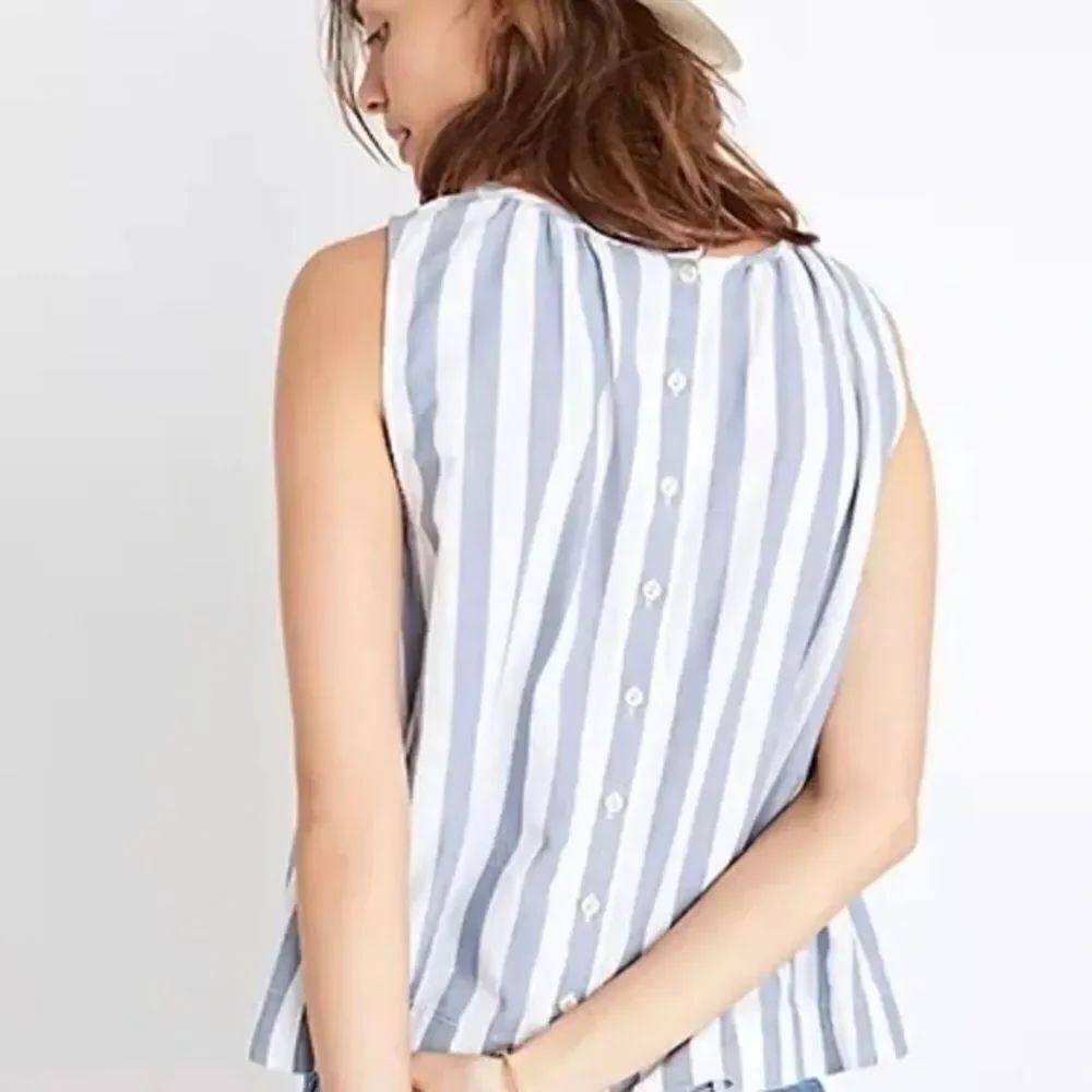 ✨Mod Ref Striped Sleeveless Button Down Tank✨ - Picture 3 of 8